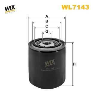 WL7143 WIX Filtro aceite