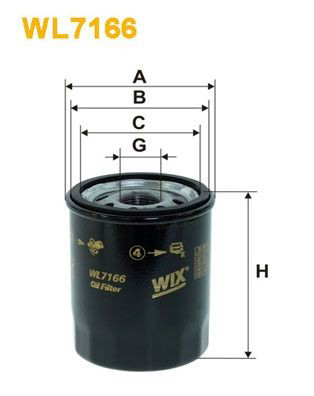 WL7166 WIX Filtro aceite