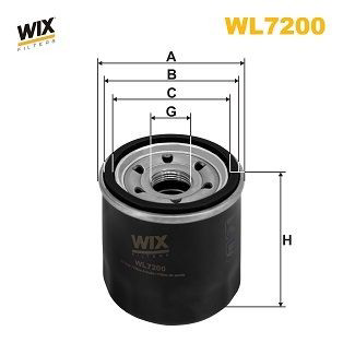 WL7200 WIX Filtro aceite