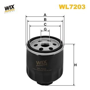 WL7203 WIX Filtro aceite