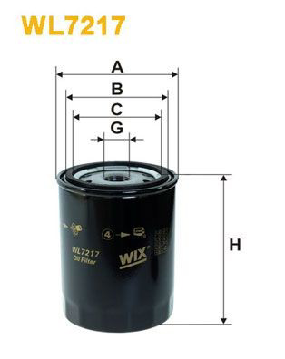 WL7217 WIX Filtro aceite