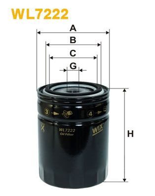 WL7222 WIX Filtro aceite