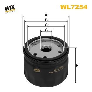 WL7254 WIX Filtro aceite
