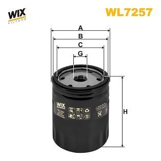 WL7257 WIX Filtro aceite