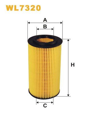 WL7320 WIX Filtro aceite