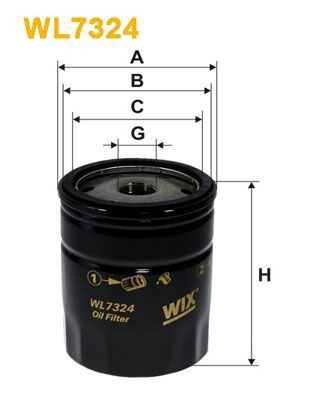 WL7324 WIX Filtro aceite