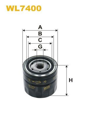 WL7400 WIX Filtro aceite