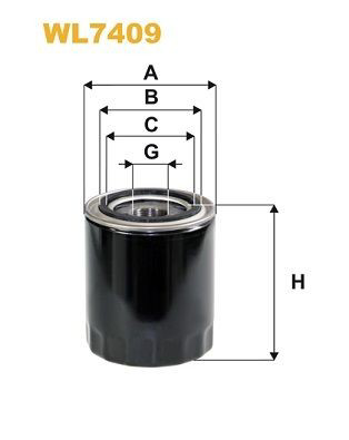 WL7409 WIX Filtro aceite