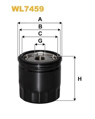 WL7459 WIX Filtro aceite