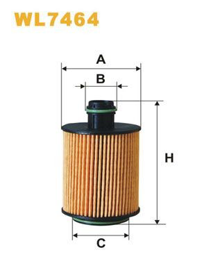 WL7464 WIX Filtro aceite