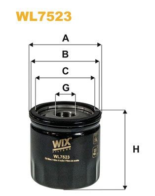 WL7523 WIX Filtro aceite