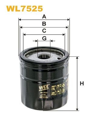WL7525 WIX Filtro aceite