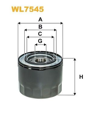 WL7545 WIX Filtro aceite