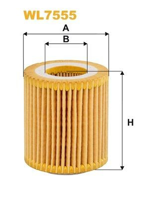 WL7555 WIX Filtro aceite