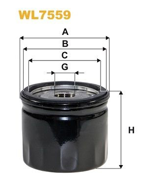 WL7559 WIX Filtro aceite