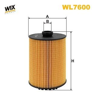WL7600 WIX Filtro aceite