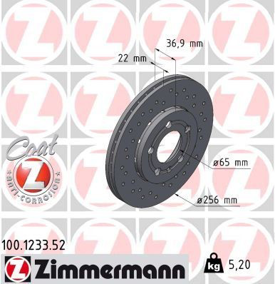 Frenos delanteros Zimmermann 100123352 precio, desde 28,67 EUR