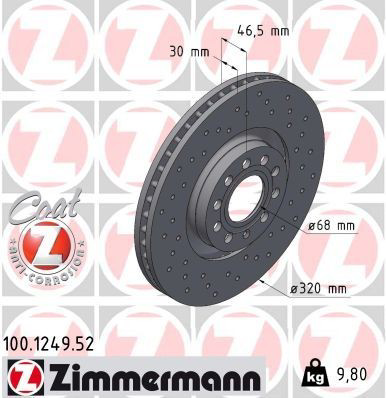 Frenos delanteros Zimmermann 100124952 precio, desde 90,02 EUR