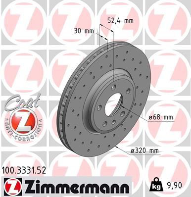 Frenos delanteros Zimmermann 100333152 precio, desde 67,07 EUR