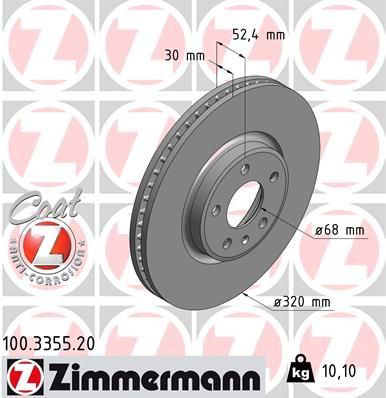 Comprar 100335520 Zimmermann Freno de disco delantero