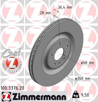 100337620 Zimmermann Freno de disco trasero