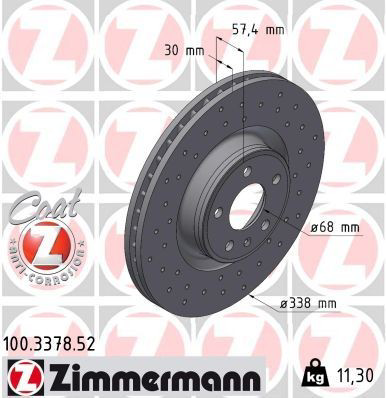 Comprar 100337852 Zimmermann Freno de disco delantero