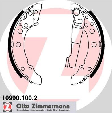 109901002 Zimmermann Zapatas de freno de tambor traseras