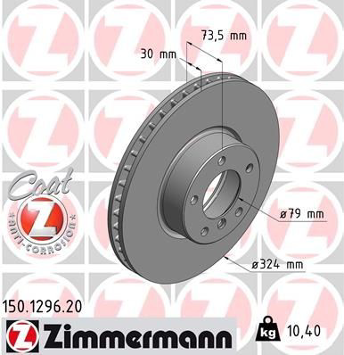 Frenos delanteros Zimmermann 150129620 precio, desde 60,41 EUR