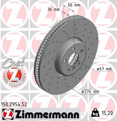 Frenos delanteros Zimmermann 150295452 precio, desde 151,11 EUR