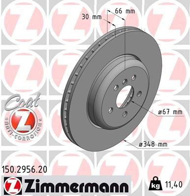 Disco de freno 150295620 Zimmermann