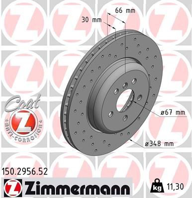 Disco de freno 150295652 Zimmermann