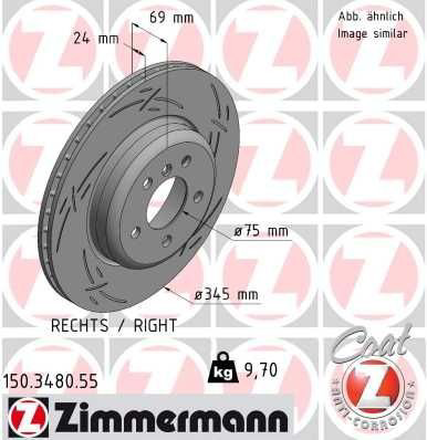 150348055 Zimmermann Freno de disco trasero