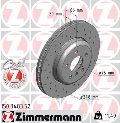 Comprar 150348352 Zimmermann Freno de disco delantero