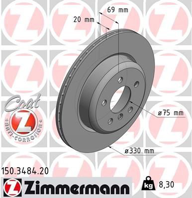 150348420 Zimmermann Freno de disco trasero