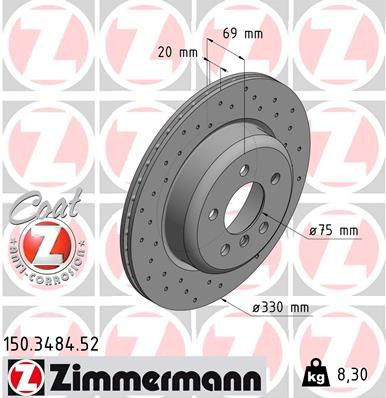 Comprar 150348452 Zimmermann Disco de freno trasero