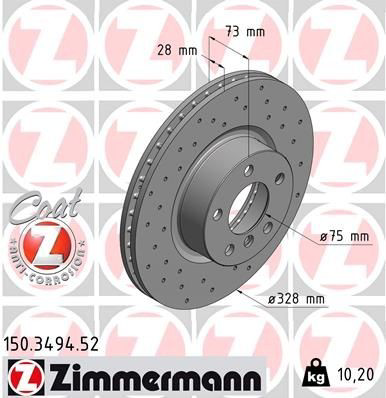 Comprar 150349452 Zimmermann Freno de disco delantero