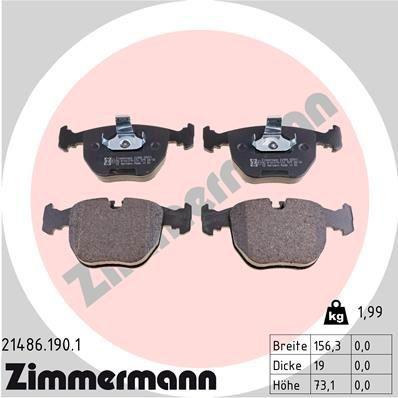 214861901 Zimmermann Pastillas delanteras