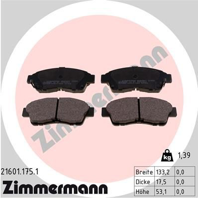 216011751 Zimmermann Pastillas delanteras