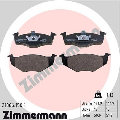 218661501 Zimmermann Pastillas delanteras