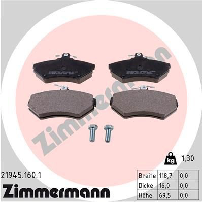 219451601 Zimmermann Pastillas delanteras