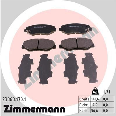 238681701 Zimmermann Pastillas delanteras