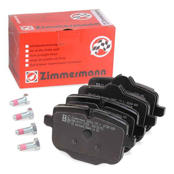 Pastillas de freno traseras 247031751 Zimmermann