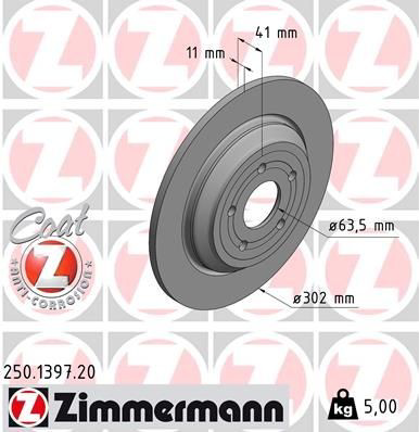 250139720 Zimmermann Freno de disco trasero