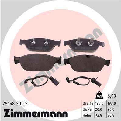 Pastillas freno delanteras Zimmermann 251582002 precio, desde 56,59 EUR