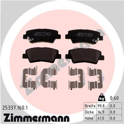 Pastillas traseras de freno Zimmermann 253371601 precio, desde 20,75 EUR