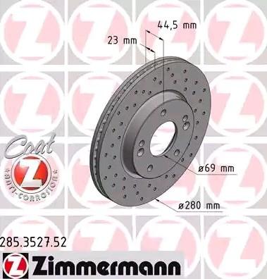 Frenos delanteros Zimmermann 285352752 precio, desde 37,35 EUR