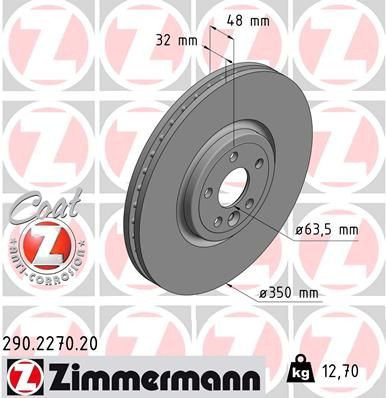 Frenos delanteros Zimmermann 290227020 precio, desde 116,06 EUR