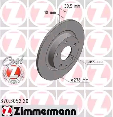 Disco de freno trasero Zimmermann 370305220 precio, desde 40,66 EUR