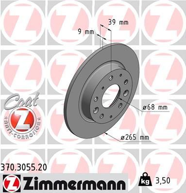 370305520 Zimmermann Freno de disco trasero