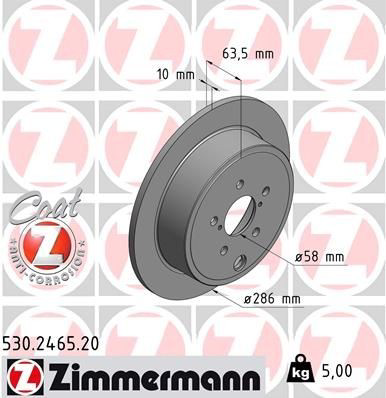 530246520 Zimmermann Freno de disco trasero
